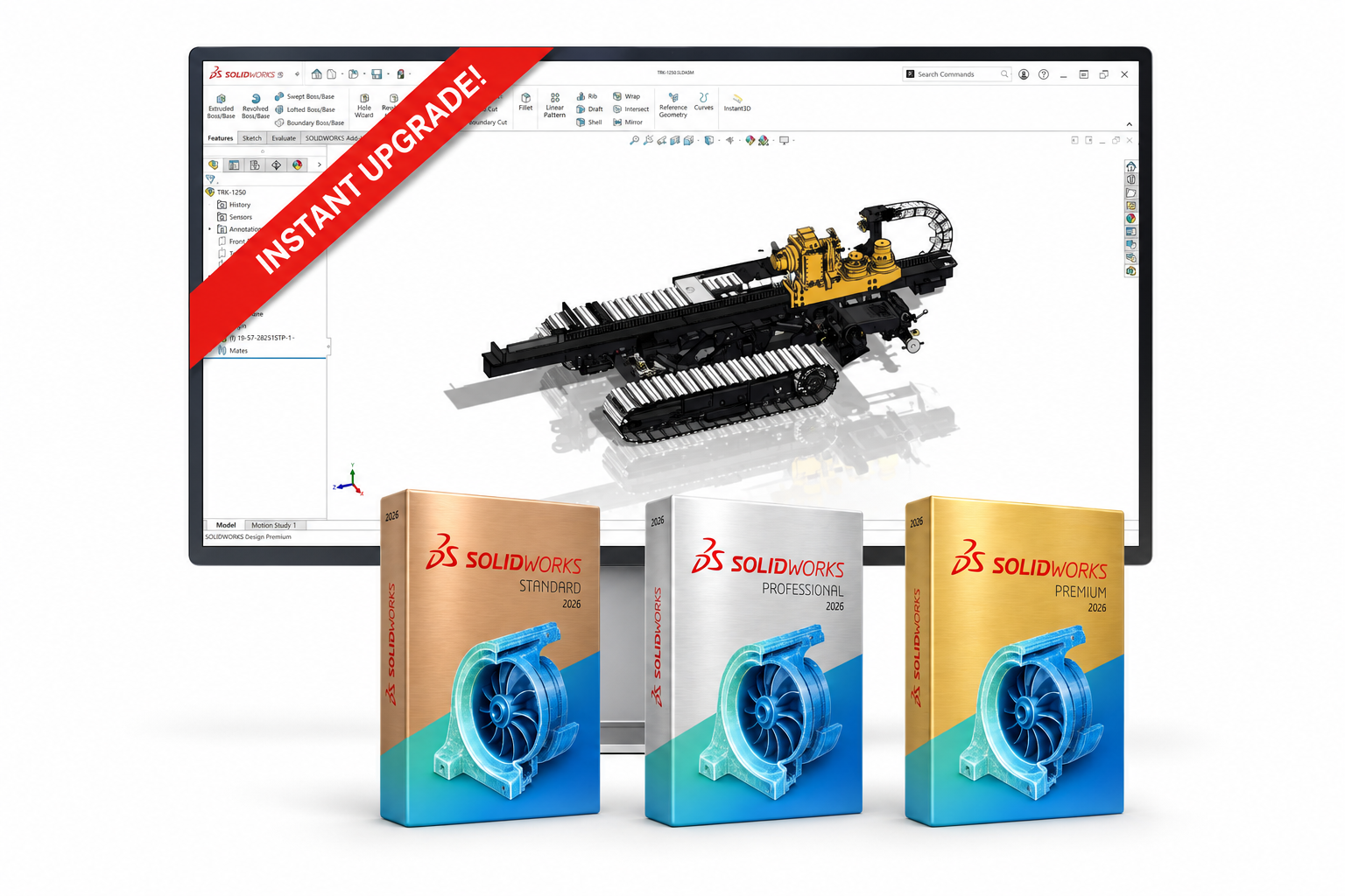 SOLIDWORKS workstation with Standard, Professional, and Premium packages