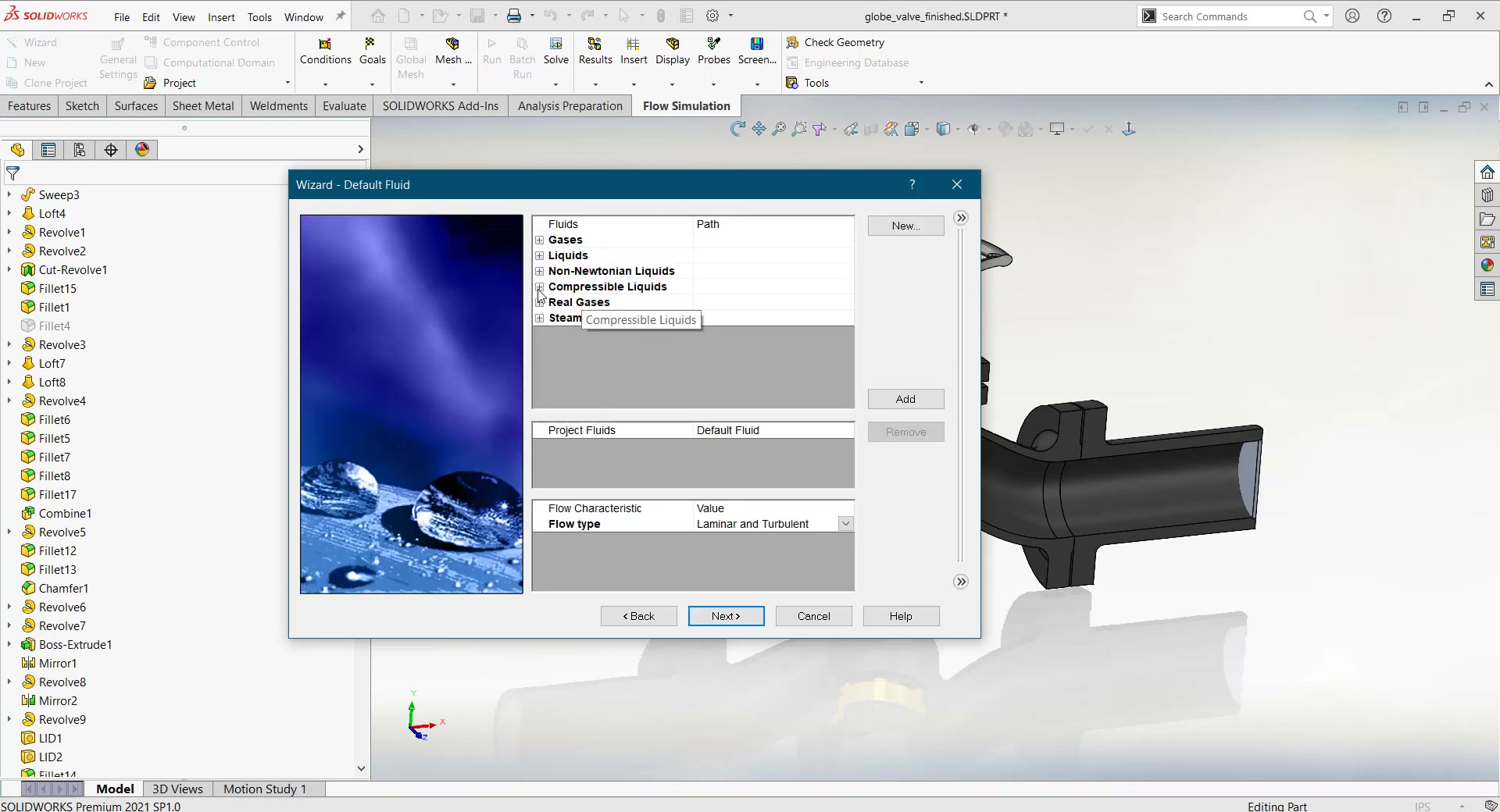 SOLIDWORKS Flow Simulation electronics enclosure thermal cut-away showing temperature distribution